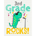 3rd Grade Rocks!: Funny Back To School notebook, Gift For Girls and Boys,109 College Ruled Line Paper, Cute School Notebook, School Composition Notebo