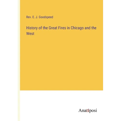 History of the Great Fires in Chicago and the West