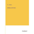 Syllabus and notes