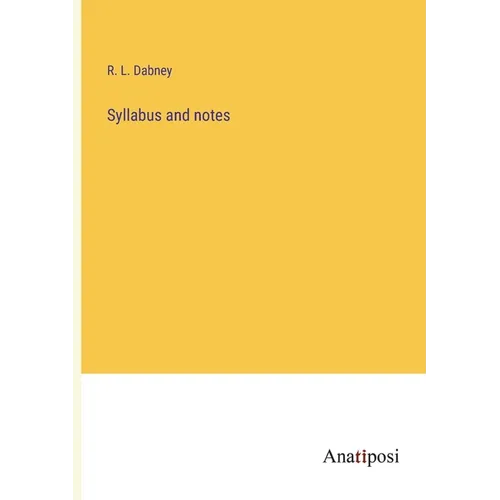 Syllabus and notes