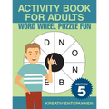 Activity Book for Adults - Word Wheel Puzzle Fun Edition 5