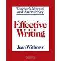 Effective Writing Teacher's Manual: Writing Skills for Intermediate Students of American English