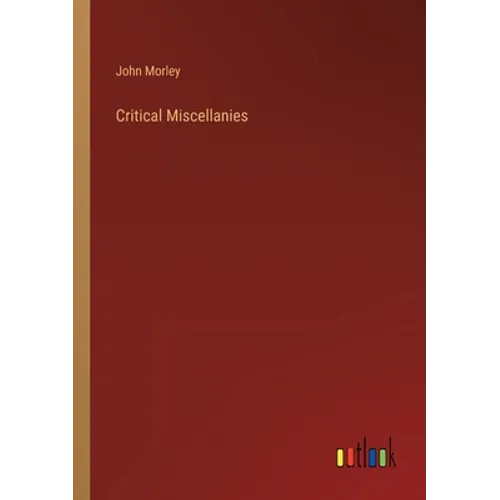 Critical Miscellanies