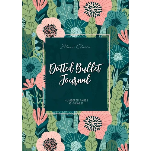 Dotted Bullet Journal: Medium A5 - 5.83X8.27 (Meadow Flowers)