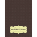 Large 8.5 x 11 Dotted Bullet Journal (Brown #13) Hardcover - 245 Numbered Pages