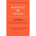 Manual of Style (Chicago 1st Edition)