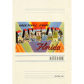 Vintage Lined Notebook Greetings from Lakeland, Florida