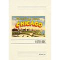 Vintage Lined Notebook Greetings from Chicago, Illinois