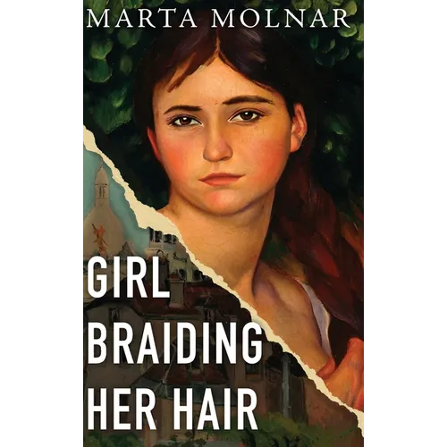 Girl Braiding Her Hair