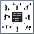 Semaphore Alphabet: And Numeral Signs For The Army