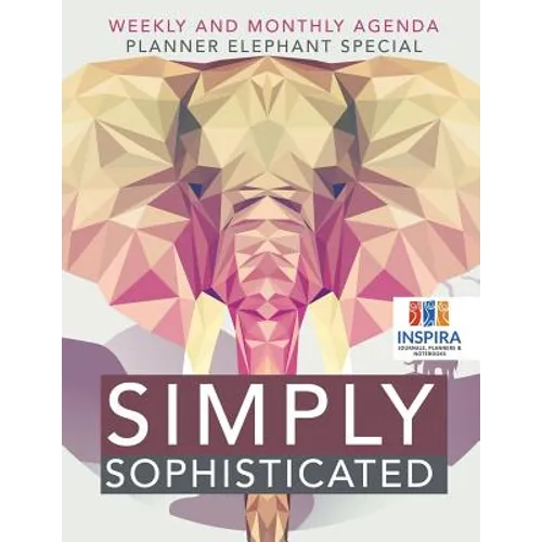 Simply Sophisticated Weekly and Monthly Agenda Planner Elephant Special