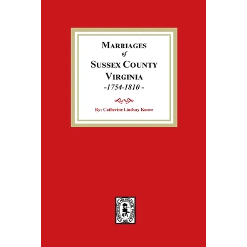 Sussex County Marriages, 1754-1810