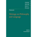 Hamann: Writings on Philosophy and Language