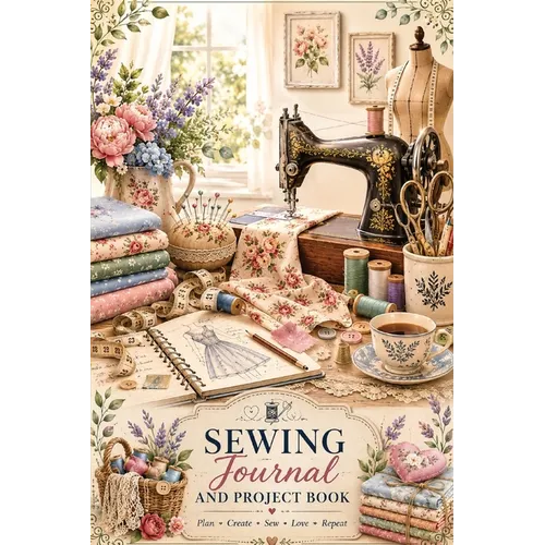 Sewing Journal and Project Book: A Guided Sewing Project Journal with Inspirational Sewing Quotes, Pattern Trackers, Fabric Logs, Project Planning Pag