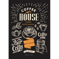 Dotted Bullet Journal: Medium A5 - 5.83X8.27 (Coffee House)