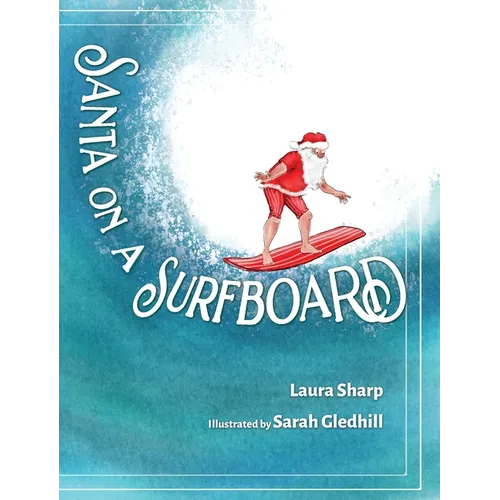 Santa on a Surfboard