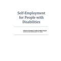 Self-Employment for People with Disabilities