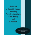 Tales of a Fourth Grade Nothing Novel Literature Unit Study and Lapbook