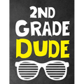 2Nd Grade Dude: Funny Back To School notebook, Gift For Girls and Boys,109 College Ruled Line Paper, Cute School Notebook, School Composition Notebook
