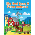 Big Red Barn and Farm Animals Coloring Book