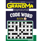 GRANDMA Inspirational CODE WORD Book: 120 puzzles and inspirational quotes to boost your memory, reason, mind and mood. - Paperback