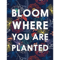 Bloom Where You Are Planted: College Ruled Academic Notebook