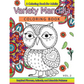 Variety Mandala Coloring Book Vol.2: A Coloring book for adults: Inspried Flowers, Animals and Mandala pattern