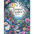 Nature-Themed Adult Coloring Book Tranquil Escapes: Relax and Unwind with Mindfulness adult coloring pages - Inspired by Nature Scenes and Meditative