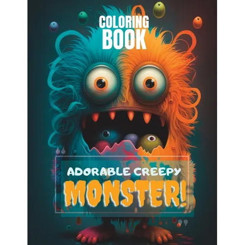 Adorable Creepy Monsters: A 40-page Coloring Book for Kids and Adults