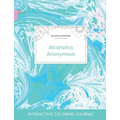 Adult Coloring Journal: Alcoholics Anonymous (Sea Life Illustrations, Turquoise Marble)