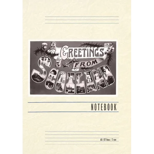 Vintage Lined Notebook Greetings from Scotland