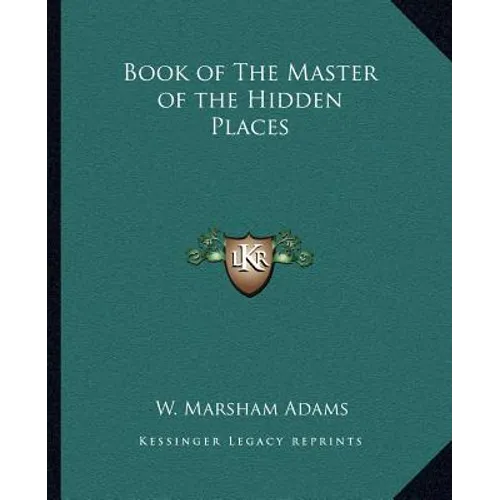 Book of The Master of the Hidden Places