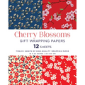 Cherry Blossoms Gift Wrapping Papers - 12 Sheets: 18 X 24 Inch (45 X 61 CM) Wrapping Paper