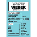 Floyd Clymer's Book of the Weber Carburetor