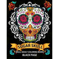 Sugar Skull: black page adult coloring books at midnight Version ( Dia De Los Muertos, Skull Coloring Book for Adults, Relaxation & Meditation )