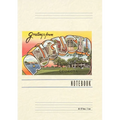 Vintage Lined Notebook Greetings from Augusta
