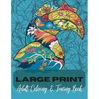 Adult Coloring & Tracing Book: Large Print - Paperback
