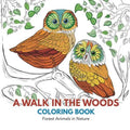 A Walk in the Woods Coloring Book: Forest Animals in Nature