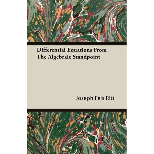 Differential Equations from the Algebraic Standpoint