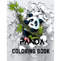 Panda coloring book: A Coloring Book of 35 Unique Panda Coe Stress relief Book Designs Paperback