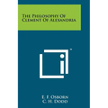 The Philosophy Of Clement Of Alexandria