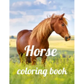 Horse coloring book: A Coloring Book of 35 Unique horse Coe Stress relief Book Designs Paperback