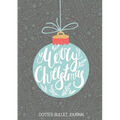 Merry Christmas Dotted Bullet Journal: Cheaper and More Useful than a Card! (Blue Ornament) Medium A5 - 5.83X8.27