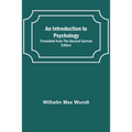 An Introduction to Psychology; Translated from the Second German Edition
