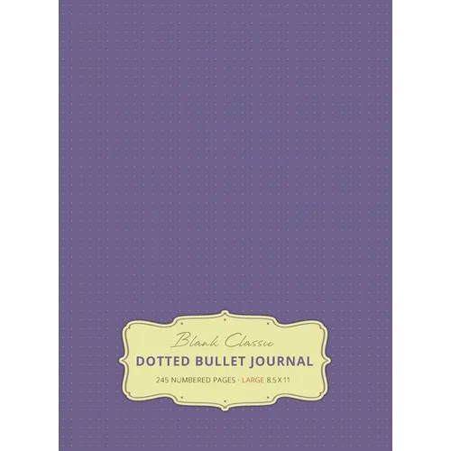 Large 8.5 x 11 Dotted Bullet Journal (Lavender #12) Hardcover - 245 Numbered Pages