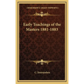 Early Teachings of the Masters 1881-1883