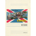 Vintage Lined Notebook Greetings from Montreal, Canada