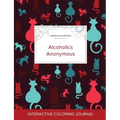 Adult Coloring Journal: Alcoholics Anonymous (Mandala Illustrations, Cats)