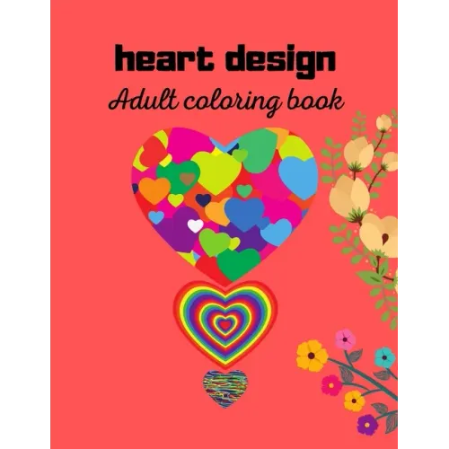 heart design: Adult coloring book