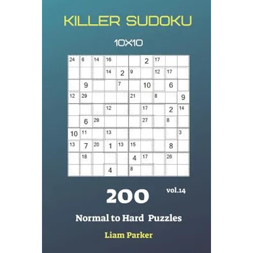 Killer Sudoku - 200 Normal to Hard Puzzles 10x10 vol.14